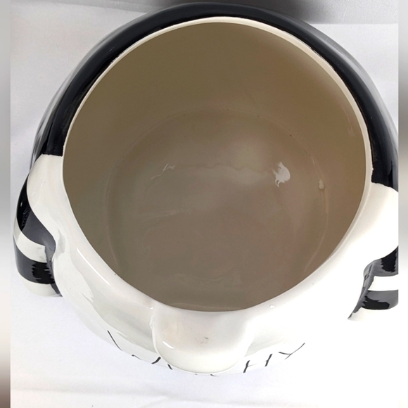 Rae Dunn 2021 Witchy Gnome Halloween Cookie Jar with Spiderweb Hat - Picture 5 of 7